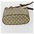 Gucci Borsa GG Supreme Web Sherry Line PVC Beige Oro 41 02 034 Auth 156424 D'oro - vista 5