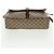Borsa Gucci GG Supreme Web Sherry Line in PVC beige e oro 904 02 064 Auth bs32049 D'oro - vista 5