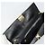 Bolsa de ombro Gancini Chain em couro preto e dourado Auth 159360 da Salvatore Ferragamo - vista 10