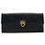 Bolsa de ombro Gancini Chain em couro preto e dourado Auth 159360 da Salvatore Ferragamo - vista 13