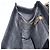 Bolsa de ombro Gancini Chain em couro preto e dourado Auth 159360 da Salvatore Ferragamo - vista 19