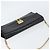 Bolsa de ombro Gancini Chain em couro preto e dourado Auth 159360 da Salvatore Ferragamo - vista 6