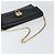 Bolsa de ombro Gancini Chain em couro preto e dourado Auth 159360 da Salvatore Ferragamo - vista 7