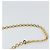 Bolsa de ombro Gancini Chain em couro preto e dourado Auth 159360 da Salvatore Ferragamo - vista 8