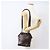 PRADA Borsa a Spalla con Catena Pelle Plastica Marrone Oro Auth 160295 D'oro - vista 22