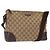 Borsa a Spalla GG Canvas Gucci Beige Argento 114273 Auth gh1525
