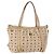 Borsa tote Vicetos Logogram MCM in pelle PVC 2 in 1 beige oro Auth ka1395 D'oro