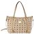 Borsa tote Vicetos Logogram MCM in pelle PVC 2 in 1 beige oro Auth ka1395 D'oro - vista 13