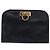 Borsa a spalla Gancini in pelle nera e oro Salvatore Ferragamo Auth 159235 Nero D'oro - vista 13
