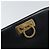 Borsa a spalla Gancini in pelle nera e oro Salvatore Ferragamo Auth 159235 Nero D'oro - vista 17