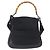 Bolsa de mão GUCCI Bamboo GG Canvas 2way Preto Prata 001 4095 Auth 159780