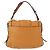 Borsa a Spalla in Pelle MCM Vicetos Logogram Marrone Oro Auth gh1463 D'oro - vista 2