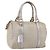 FENDI Zucchino Canvas Handtasche Silber Auth 160139