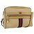 Gucci Bolsa de Ombro Web Sherry Line Nylon Bege Dourado Vermelho 010 378 Auth 159085