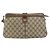 Borsa a Spalla Gucci GG Supreme Web Sherry Line PVC Beige Oro Auth 158405 D'oro - vista 13