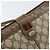 Borsa a Spalla Gucci GG Supreme Web Sherry Line PVC Beige Oro Auth 158405 D'oro - vista 17