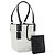 Borsa a Mano GUCCI Camoscio Bianco Oro Auth 159346 D'oro