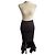 Autre Marque Strepitosa gonna ANDREA MORANDO nera asimmetrica con balze e ruches Nero