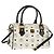 Borsa Boston MCM Logogram Vicetos in pelle PVC 2 in 1 bianca e oro Auth 159053 Bianco D'oro