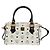 Borsa Boston MCM Logogram Vicetos in pelle PVC 2 in 1 bianca e oro Auth 159053 Bianco D'oro - vista 13