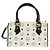 Borsa Boston MCM Logogram Vicetos in pelle PVC 2 in 1 bianca e oro Auth 159053 Bianco D'oro - vista 2