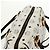 Borsa Boston MCM Logogram Vicetos in pelle PVC 2 in 1 bianca e oro Auth 159053 Bianco D'oro - vista 6