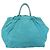 PRADA Bolso de mano de nailon azul claro dorado Auth ka1374 - vista 2