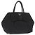 Ribbon PRADA Borsa a Mano in Nastro Nylon Nero Argento Auth 160092