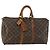 LOUIS VUITTON Borsa Boston Monogram Keepall 45 M41428 LV Auth bs31942 Monogramma