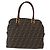 Borsa a mano in tela Zucca FENDI nera e marrone Auth 158911 Nero - vista 2