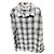 Autre Marque Camicia in flanella a quadri FRAME Grigia e Nera