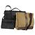 Borsa a Spalla Salvatore Ferragamo Nylon Pelle 3 Set Nero Beige Auth bs31740