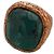 Anello Aurelie Bidermann Miki Oro e Malachite Verde scuro