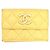 Chanel Coco Mark Tri-fold Wallet Yellow - view 2