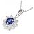 Autre Marque Collana in zaffiro e diamante Pt850 Argento - vista 3