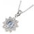 Autre Marque Collana in zaffiro e diamante Pt850 Argento - vista 4