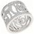 Timeless Chanel Camelia Ring aus Weißgold mit Diamanten Größe 12 Silber