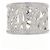 Timeless Chanel Camelia Ring aus Weißgold mit Diamanten Größe 12 Silber - Ansicht 2