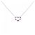 Tiffany & Co Collar Mini Corazón Sentimental de Platino Tiffany Plata