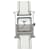 Montre H Hermès Double Tour en acier inoxydable à quartz Blanc  - vue 1