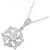 Autre Marque Platin-Diamant-Halskette Silber - Ansicht 3