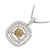 Autre Marque PT900 PT850 Diamond Necklace Silvery - view 3