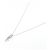 Autre Marque Diamant-Halskette Pt900/Pt850 Silber - Ansicht 2