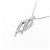 Autre Marque Diamant-Halskette Pt900/Pt850 Silber - Ansicht 3