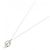 Autre Marque PT950 PT850 Platin-Diamant-Halskette Silber - Ansicht 2