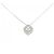 Autre Marque PT900 PT850 Diamant-Halskette Silber