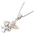 Autre Marque Collana in diamante Angel Heart Pt900 K18PG Pt850 Argento - vista 3