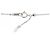 Autre Marque Collana in diamante Angel Heart Pt900 K18PG Pt850 Argento - vista 5