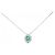 Autre Marque Collana in platino Pt900 Pt850 con smeraldi Verde