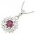 Autre Marque Collana in platino con rubini e diamanti Rosso - vista 3